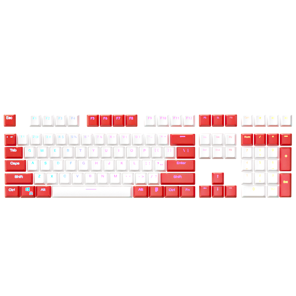 Reverse Tokyo Keycap Set - Kraken Keycaps