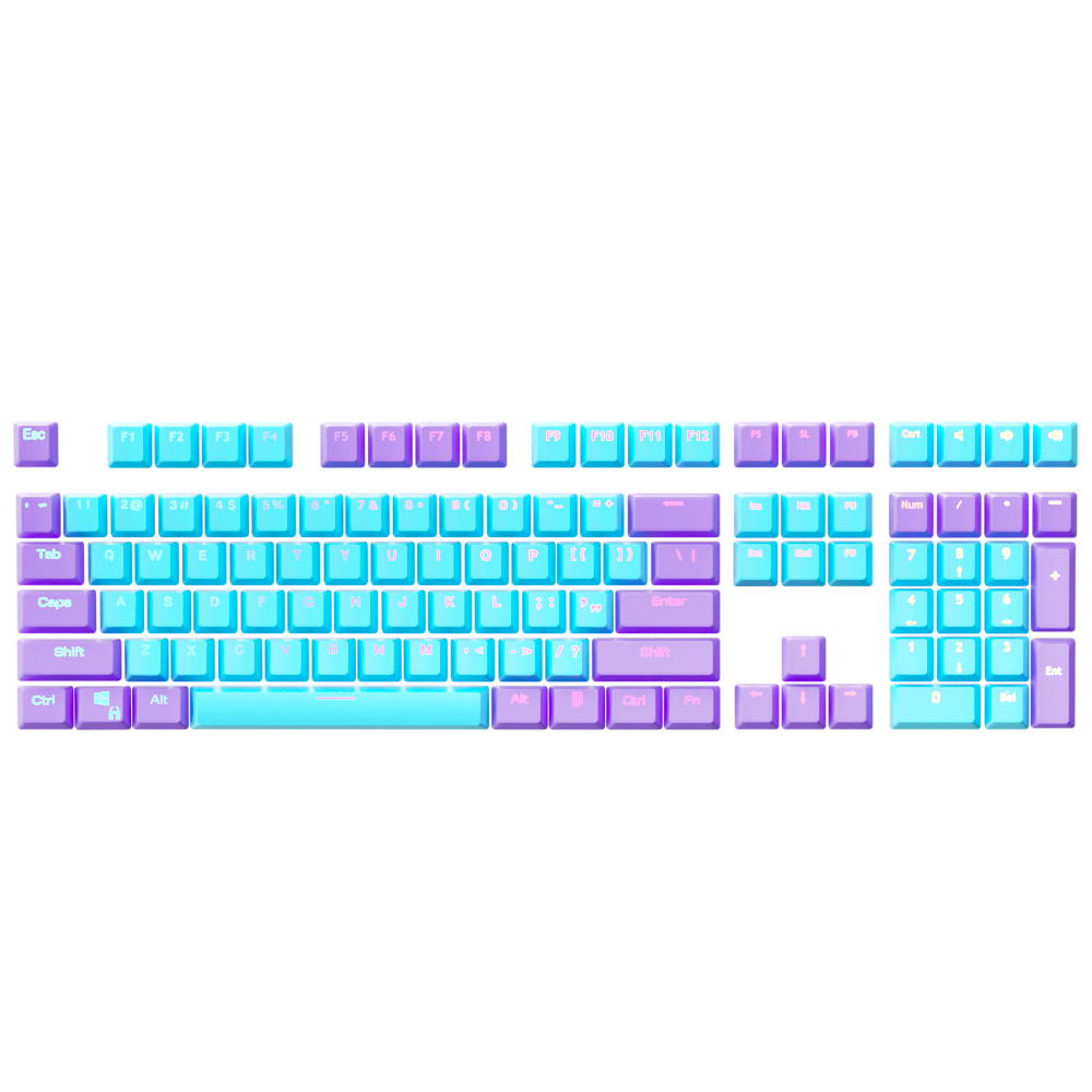 Purple Rain Keycap Set - Kraken Keycaps
