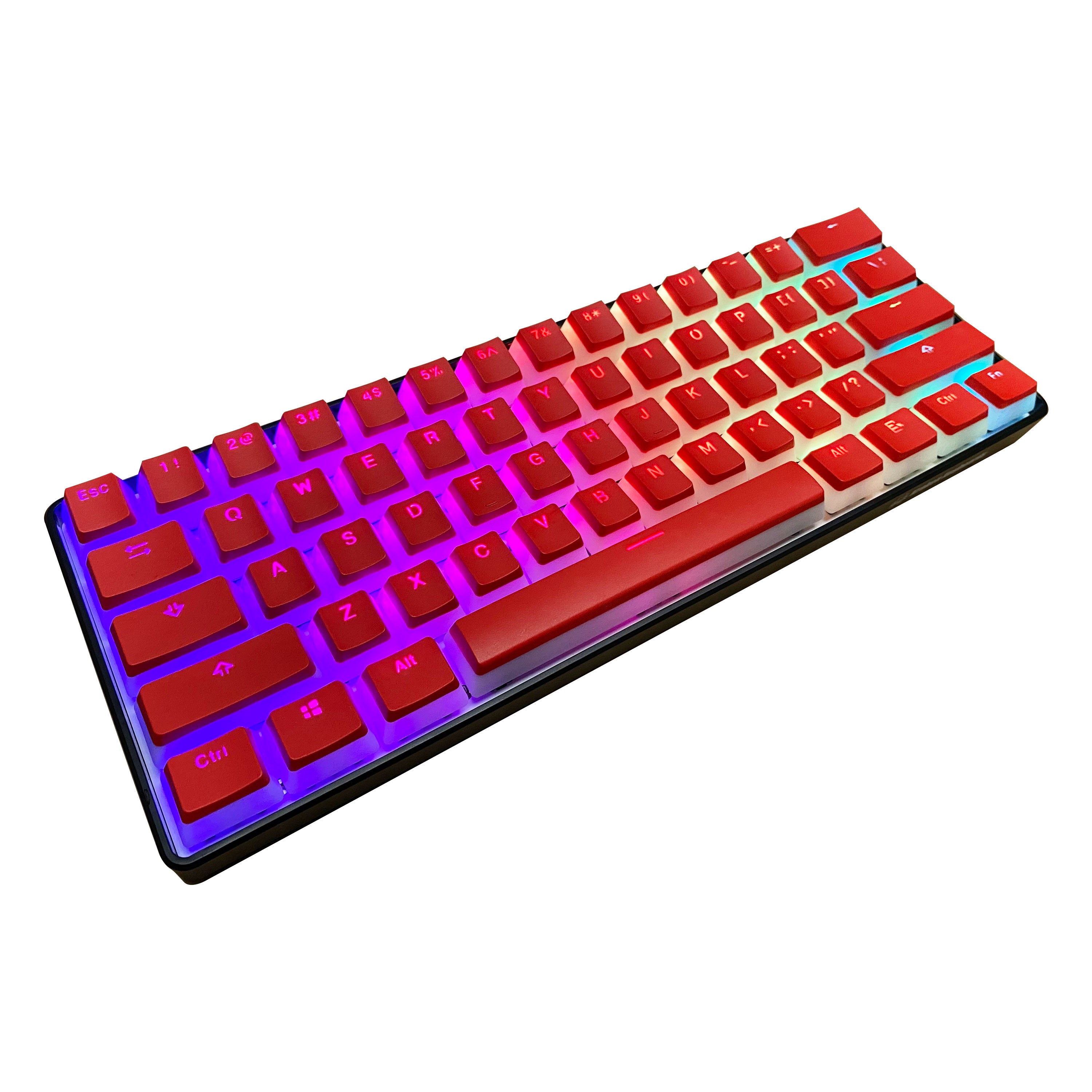 Red Pudding Keycap Set (ISO Keys included)