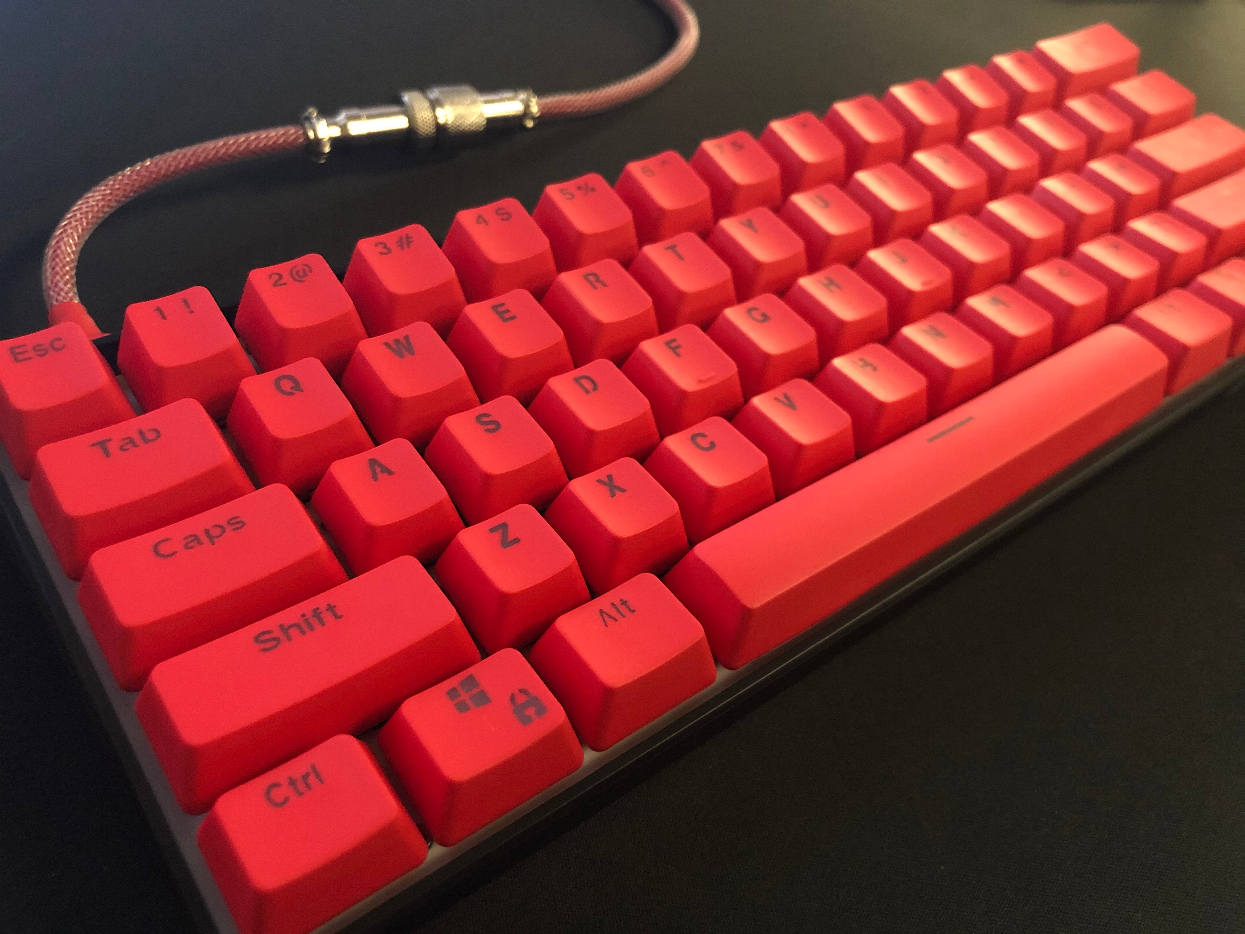 Pure Red Keycap Set - Kraken Keycaps