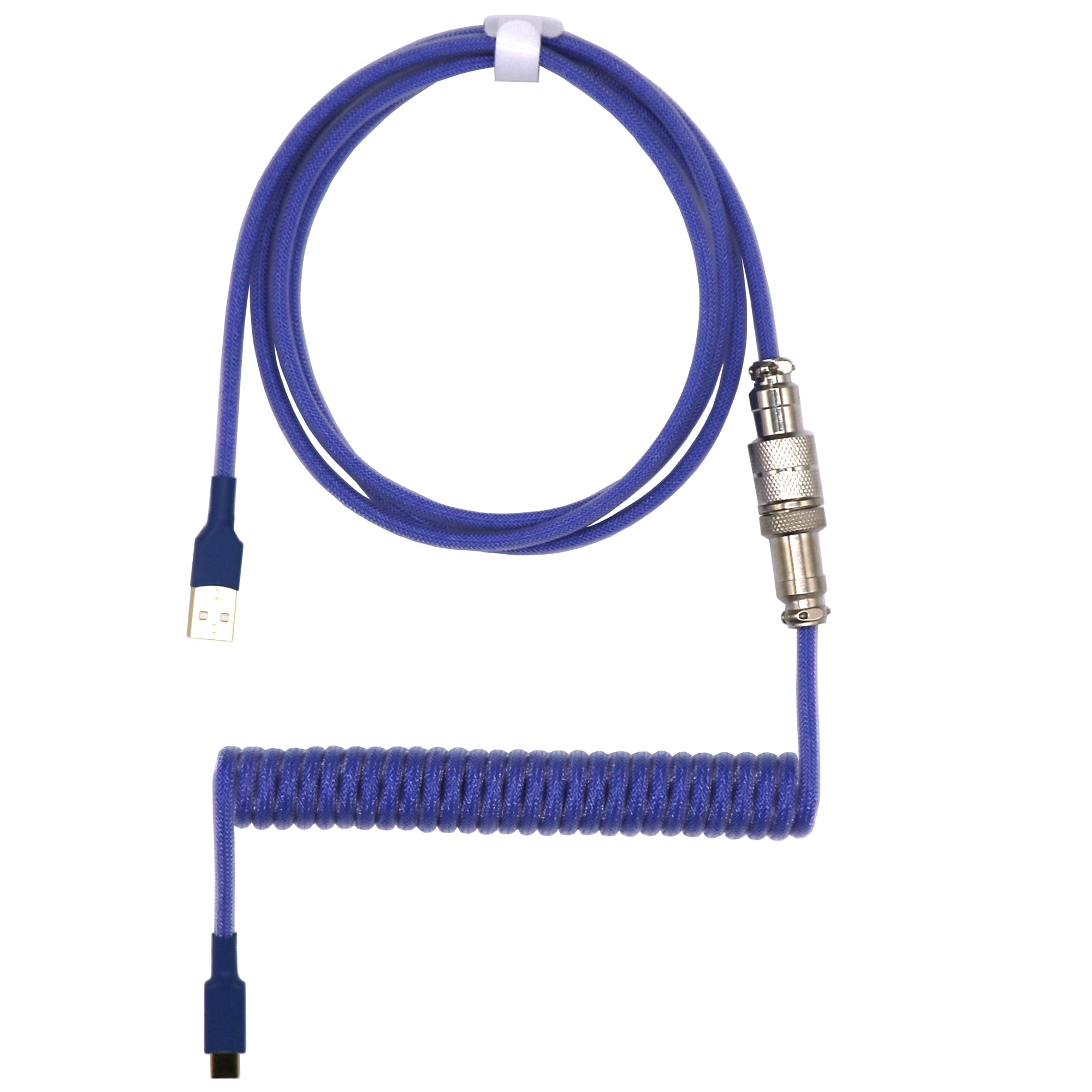 Coiled Keyboard Cable - DARK BLUE