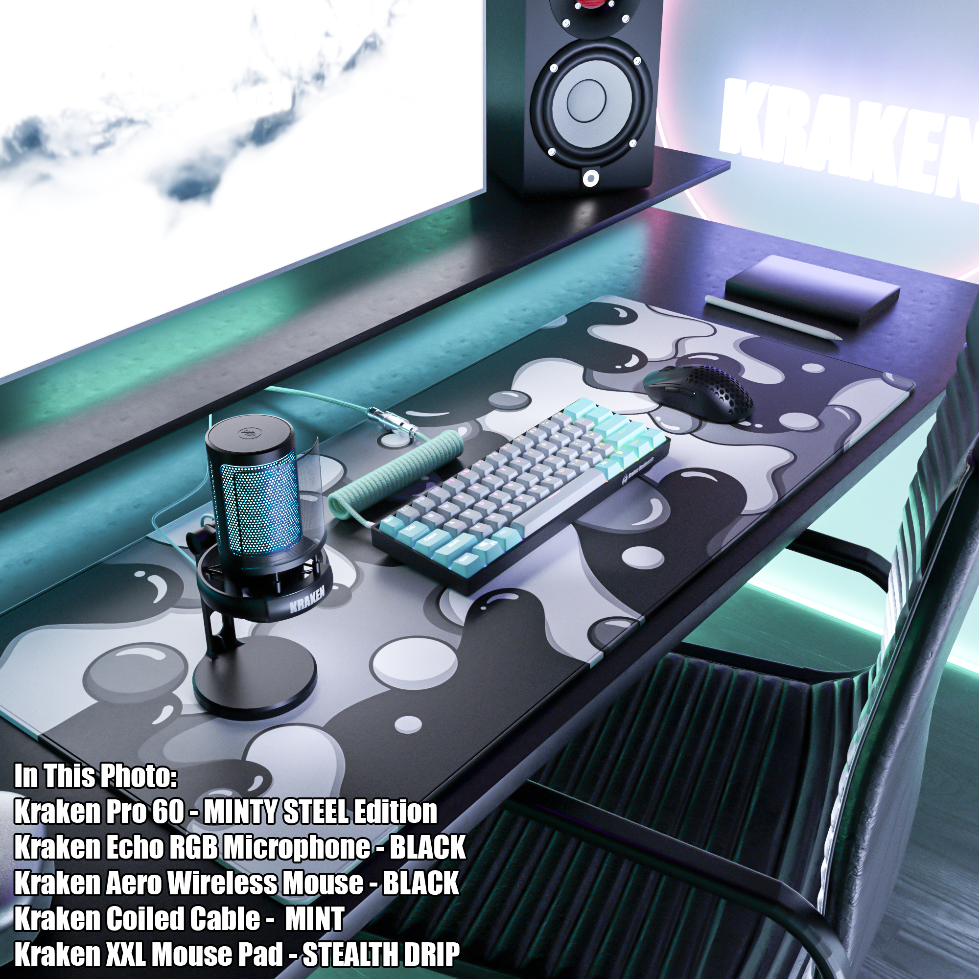 DRIP EDITION XXL Gaming Mouse Pad - STEALTH