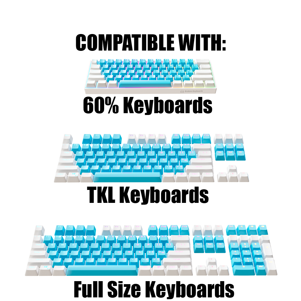 Ice Keycap Set - Kraken Keycaps