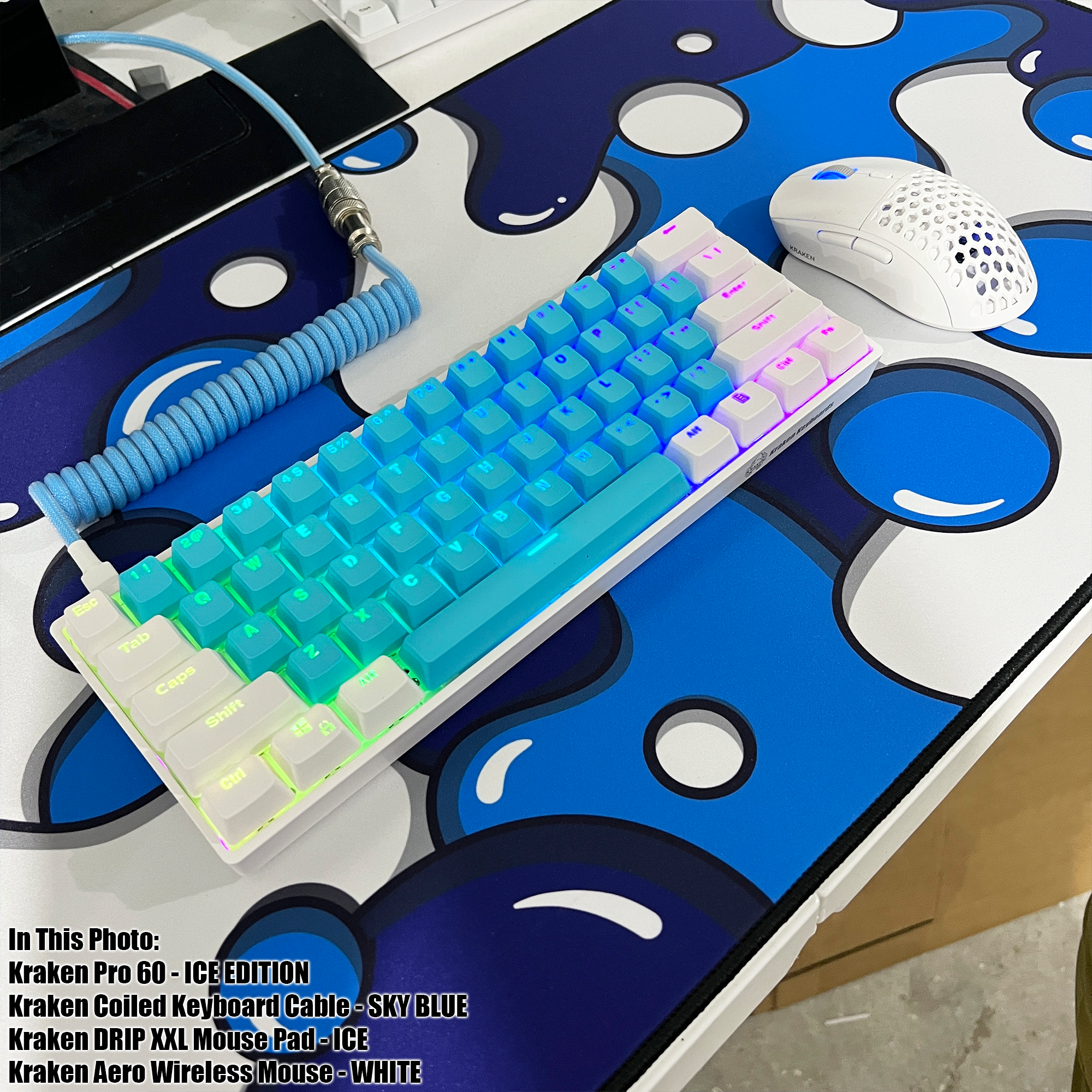 Ice Keycap Set - Kraken Keycaps