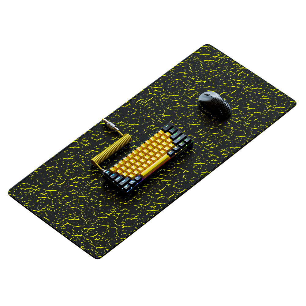 Kraken XXL Gaming Mouse Pad - Black & Yellow Tiger