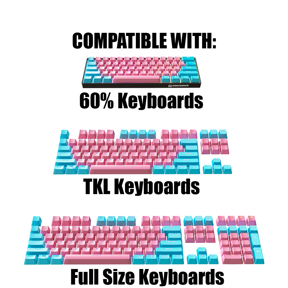 Cotton Candy Keycap Set - Kraken Keycaps