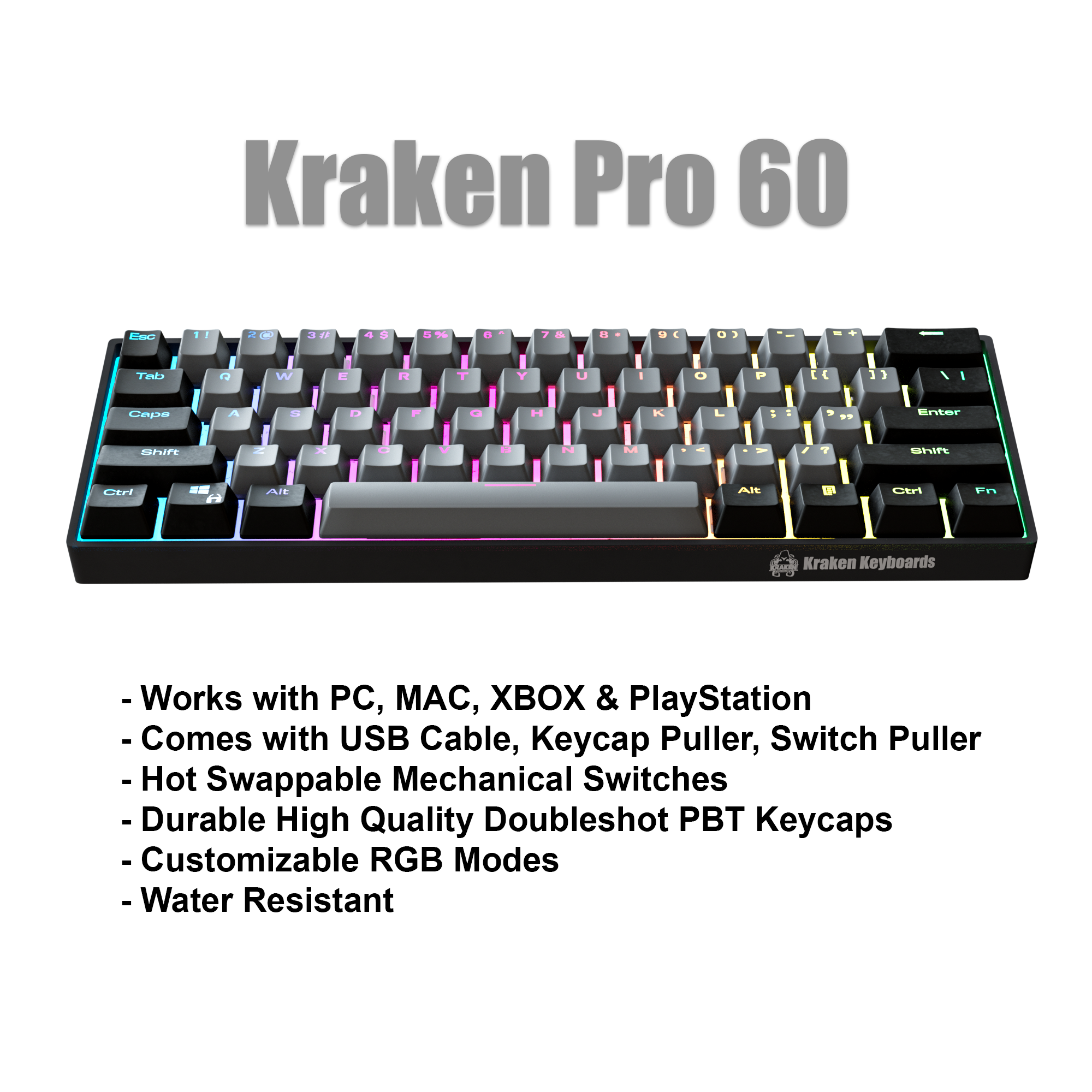 STEALTH  Keyboard + COILED CABLE + MOUSE PAD Bundle