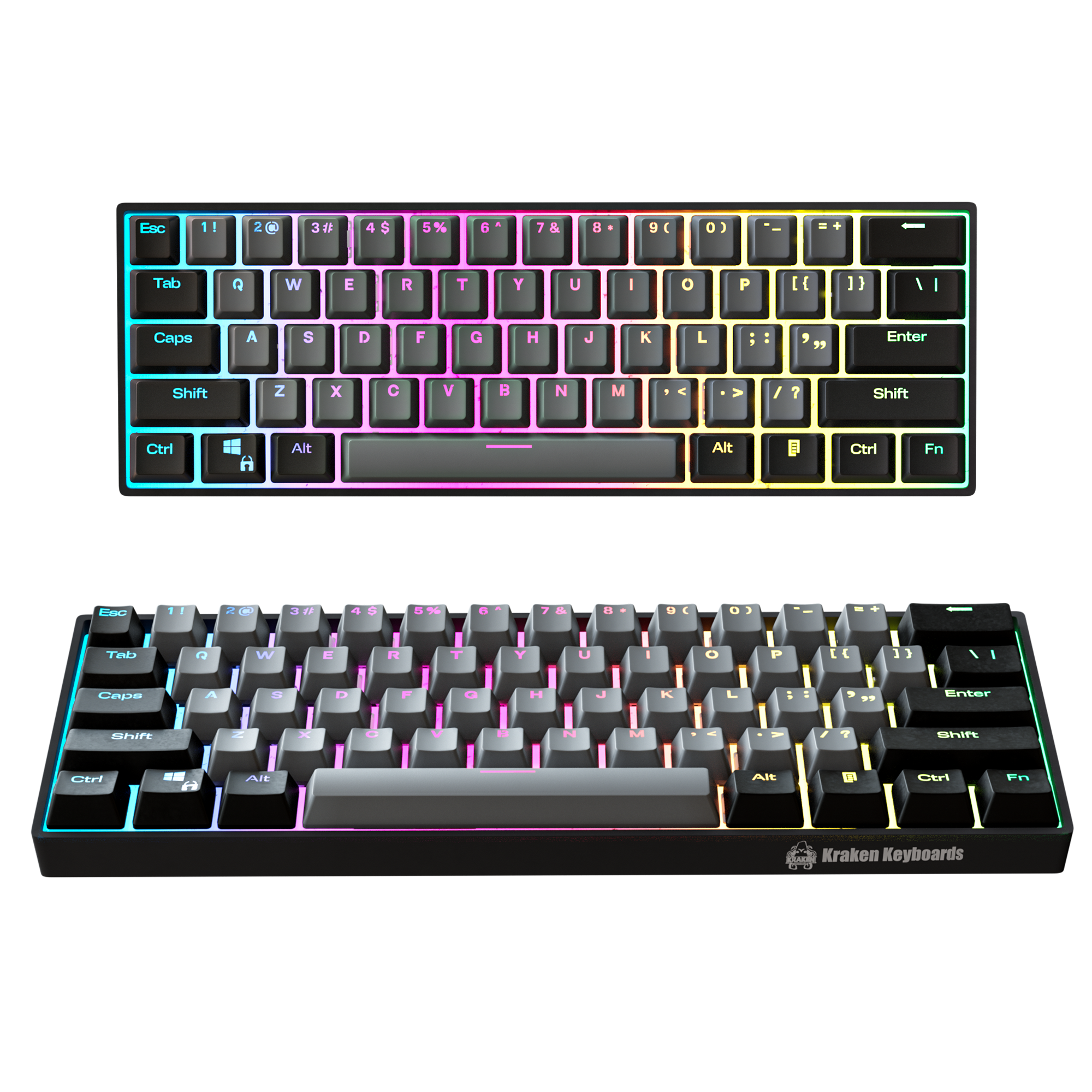 STEALTH EDITION - Kraken Pro 60% Mechanical Keyboard