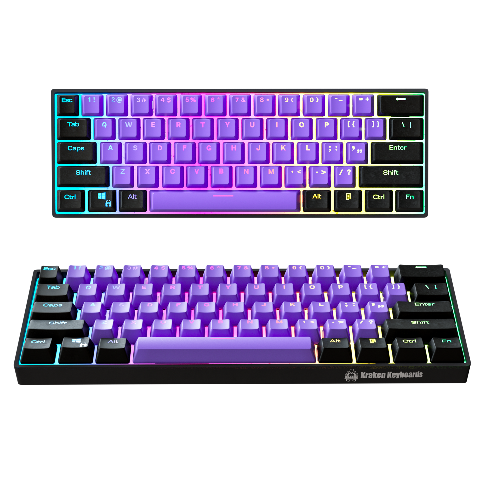 BLACK LOTUS EDITION - Kraken Pro 60% Mechanical Keyboard