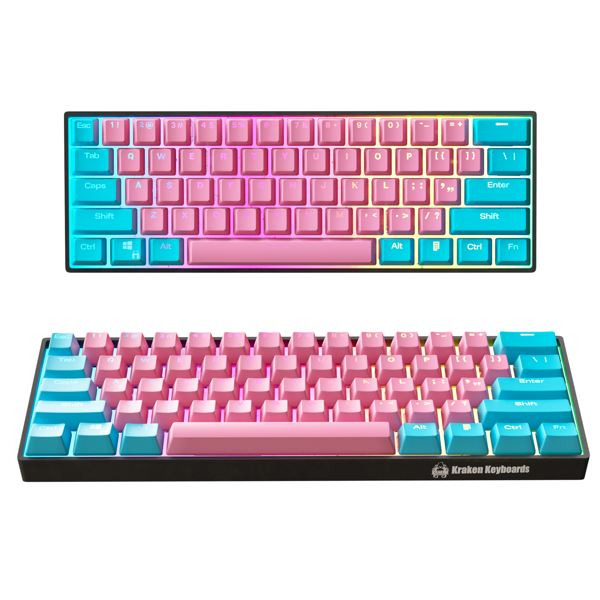 Cotton Candy EDITION - Kraken Pro 60% Mechanical Keyboard
