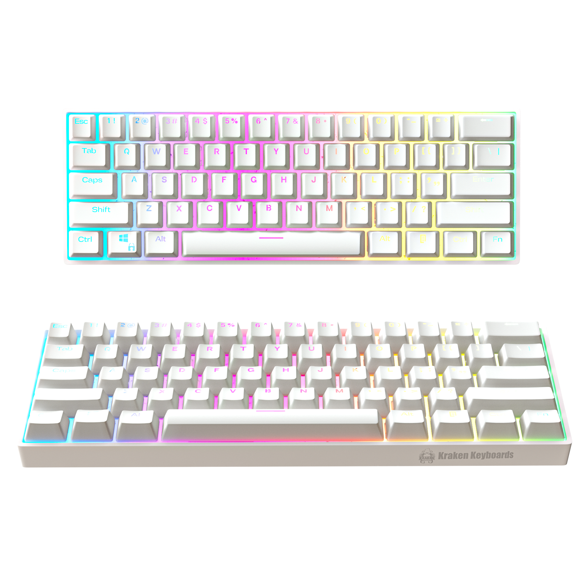 WHITEOUT EDITION - Kraken Pro 60% Mechanical Keyboard