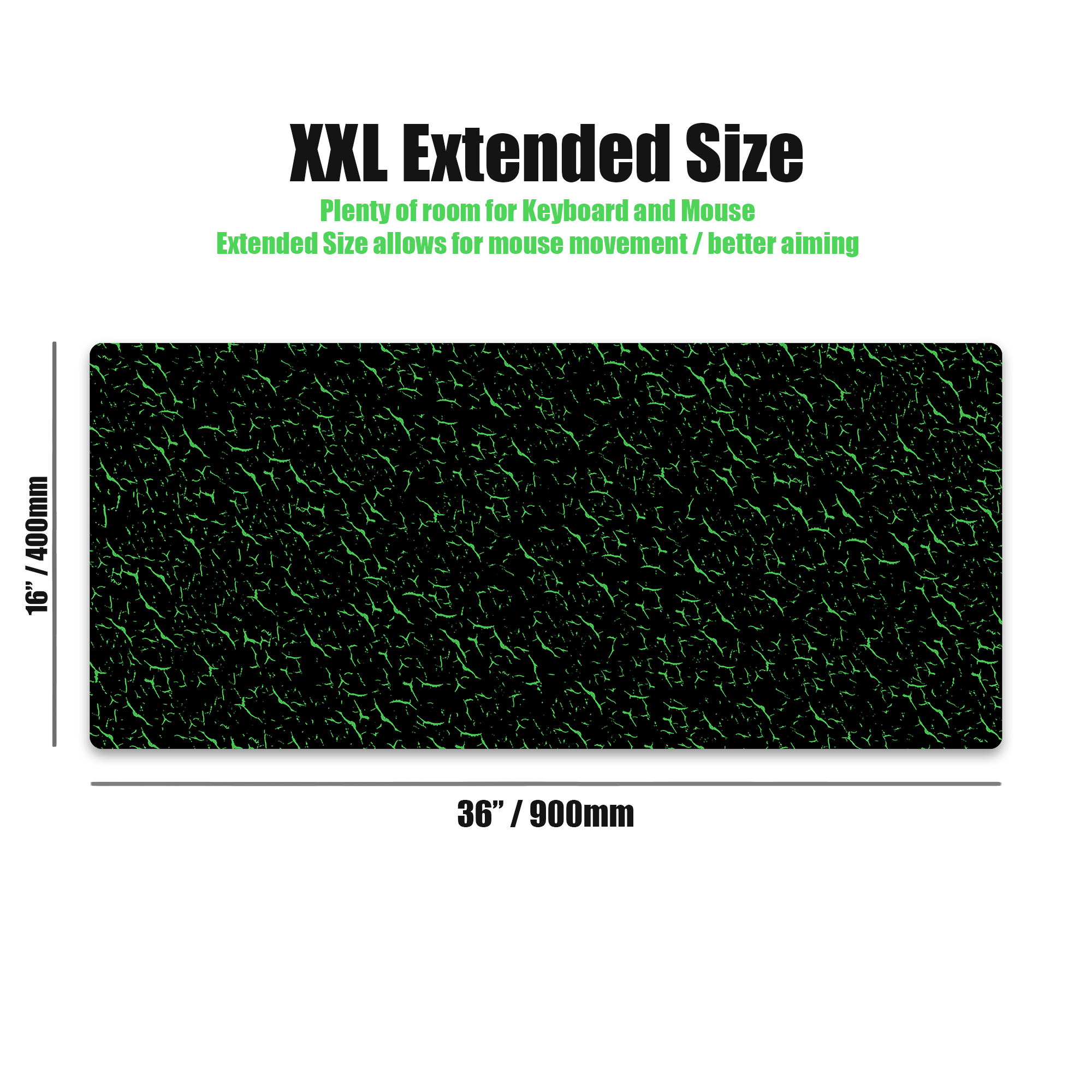 TOXIC Keyboard + COILED CABLE + MOUSE PAD Bundle