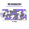 PURPLE CLOUD Keyboard + COILED CABLE + MOUSE PAD Bundle