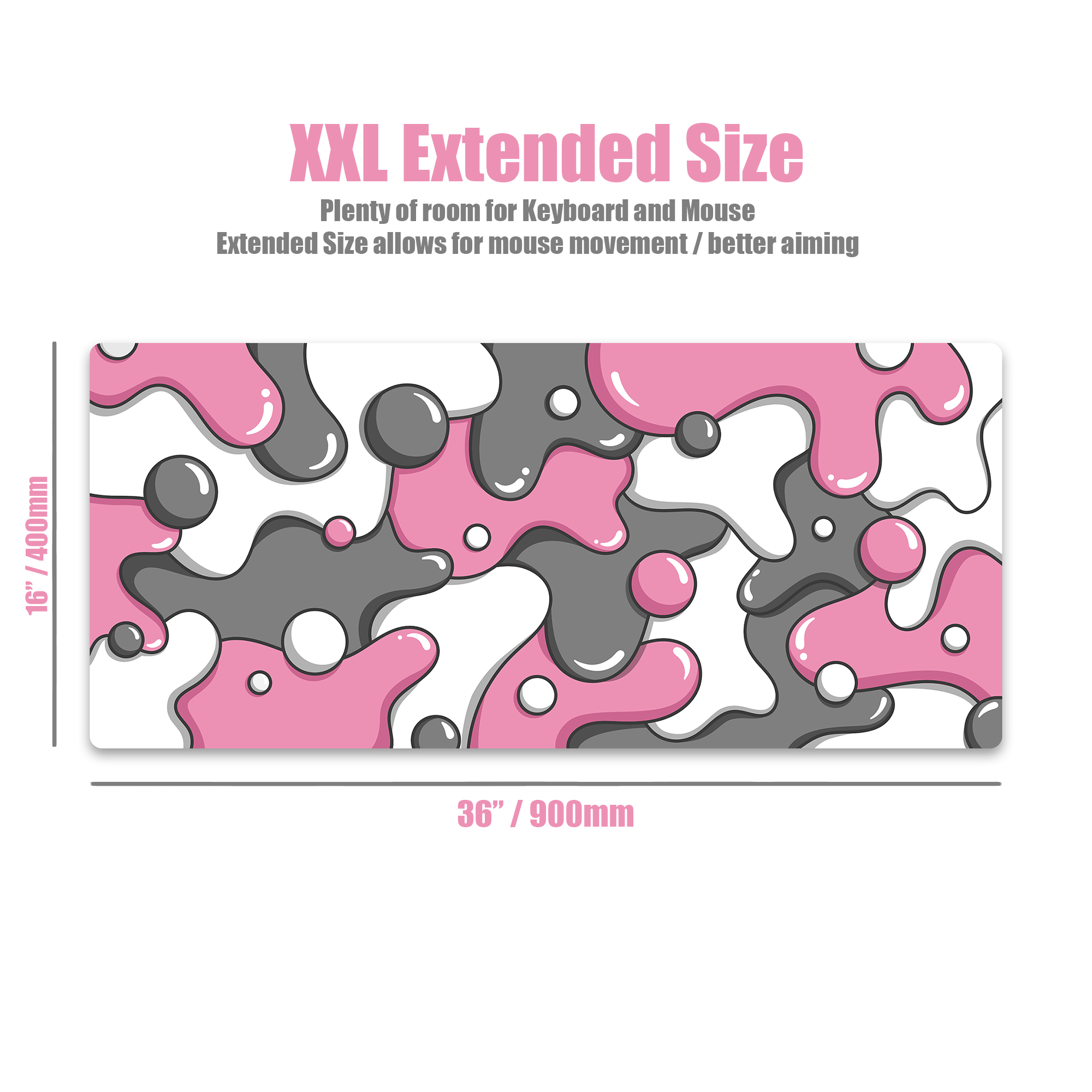 DRIP EDITION XXL Gaming Mouse Pad - QUARTZ