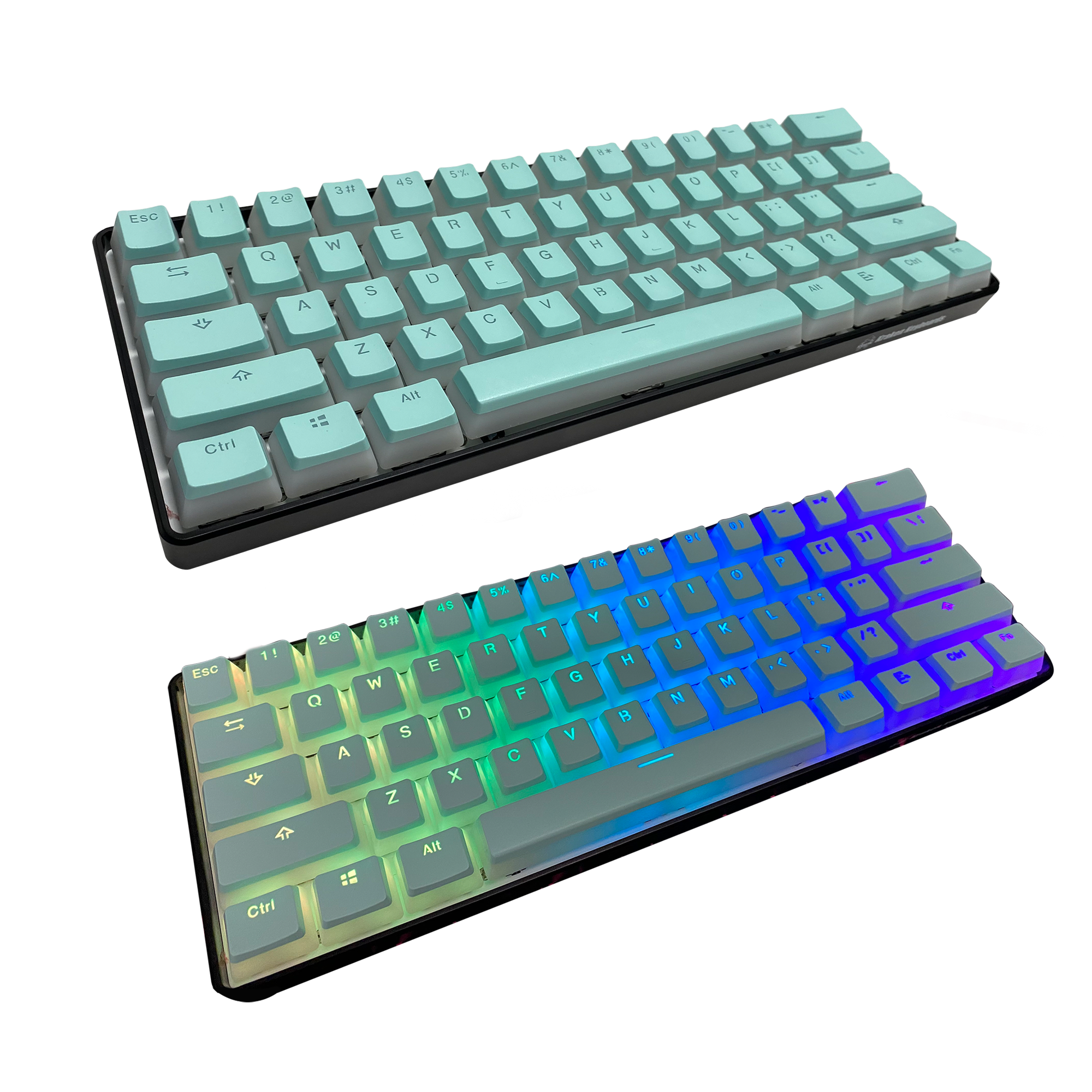 Mint Pudding Keycap Set (ISO Keys included)